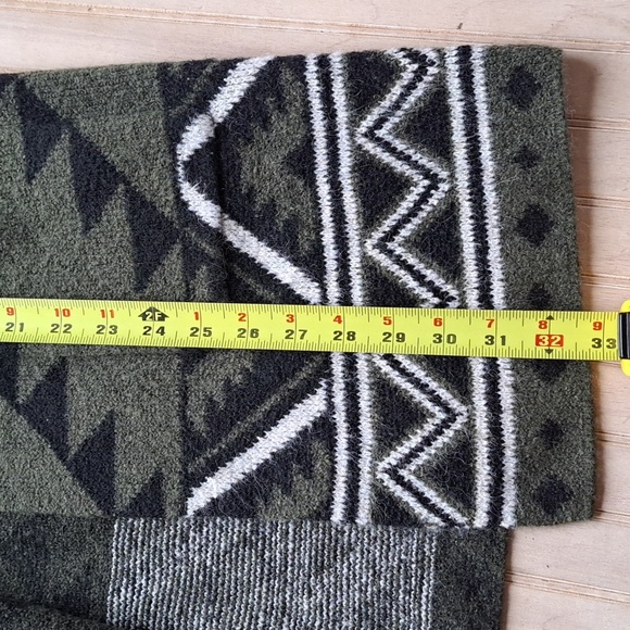 Frye Aztec Super Soft Oversized Comfy Pockets Western Print Cozy Long Cardigan - Picture 11 of 12